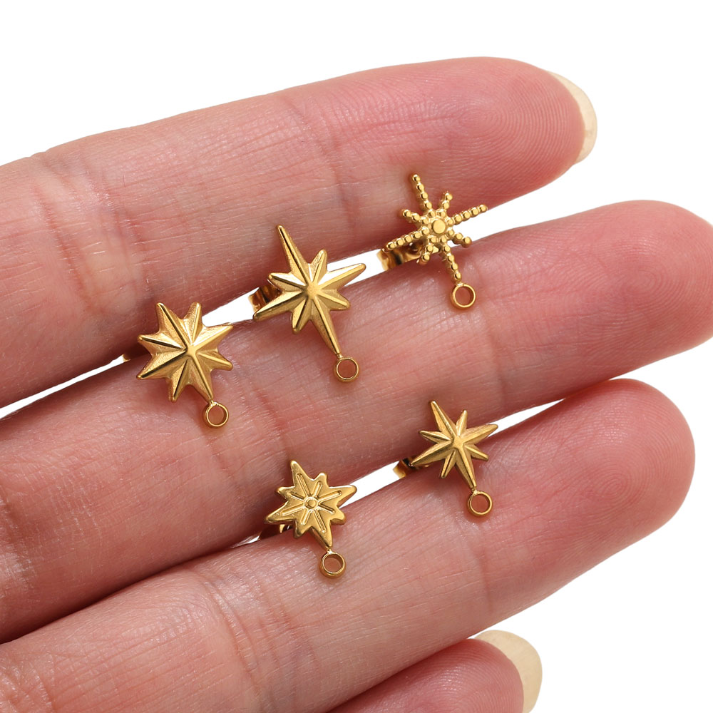 Jewelry Making Tutorial - 6 szt. Kolczyki wkrętki w kształcie