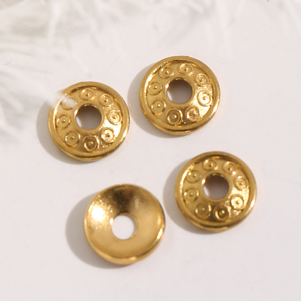 Jewelry Making Supplies Wholesale - 20 szt. 6MM Złote Koraliki-Przywieszki w