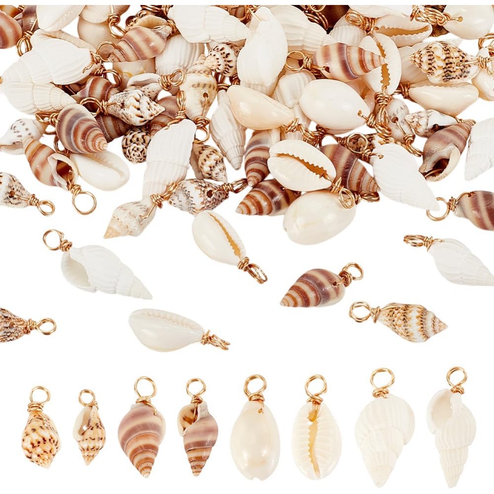 Jewelry Making Tutorial - 100 sztuk 4 style naturalne muszle