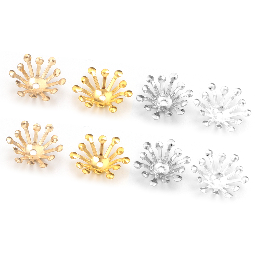 100 szt. Średnica 13MM Złote Ż – Jewelry Making Supplies Wholesale recenzja i cena