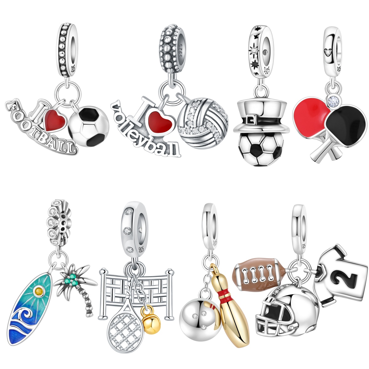 MISEFF S925 Srebrny Charms Spo – Jewelry Making Table recenzja i cena